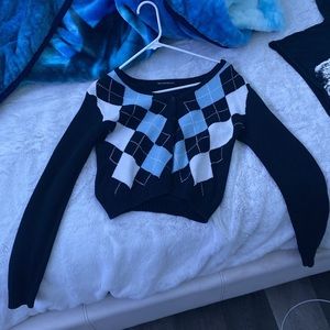brandy melville plaid cardigan
